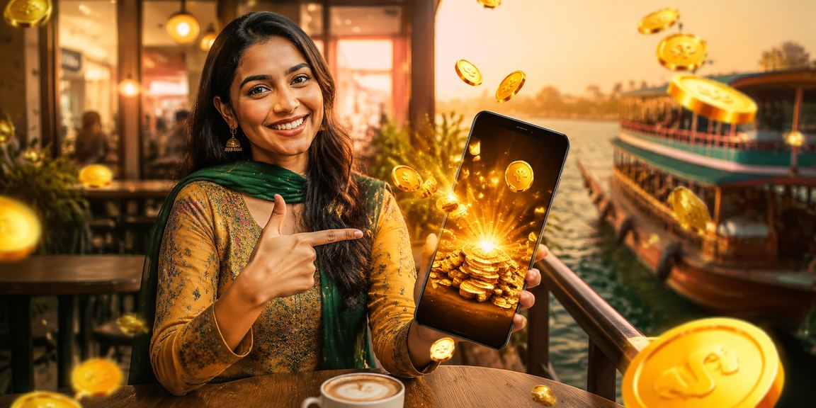 বাংলাদেশি মডেল মোবাইলে ক্যাসিনো অ্যাপ ব্যবহার করছেন
